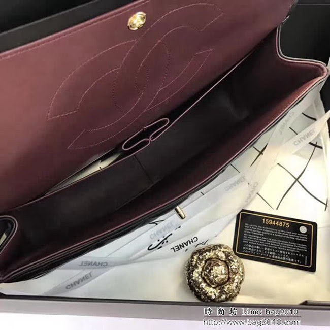 香奈兒CHANEL 升級版A1113全新經典小羊皮金銀鏈條單肩斜挎包 DSC1753